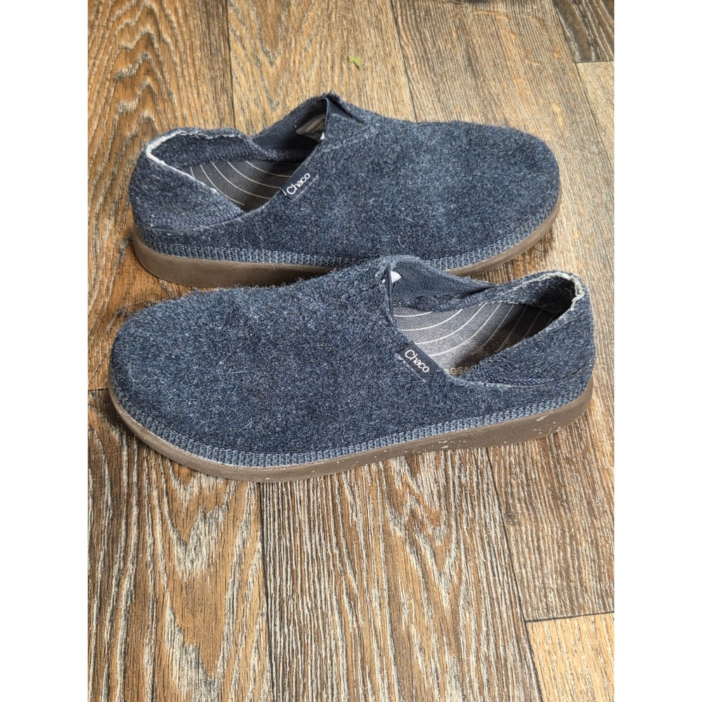 Chaco Revel Navy Blue Felted Wool Slip On Shoes Womens 8
